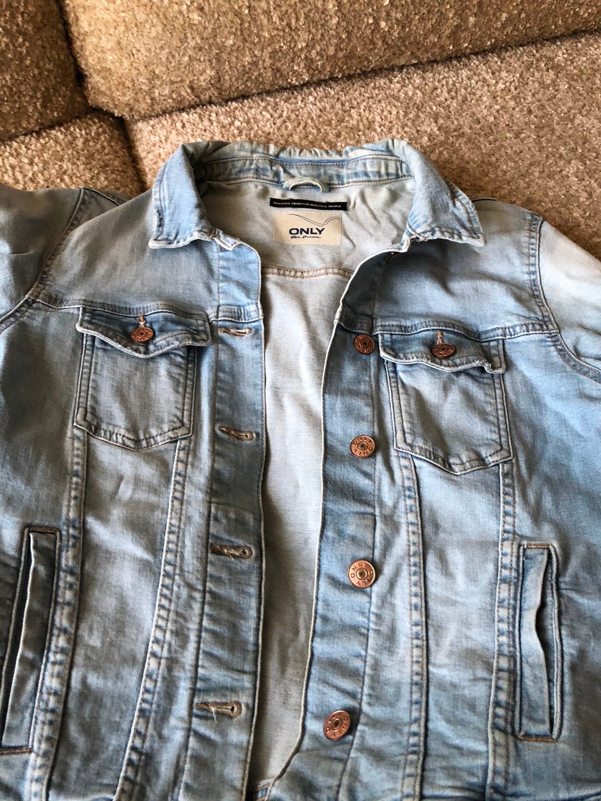 Only spijkerjasje maat 40, Ophalen of Verzenden, Zo goed als nieuw, Maat 38/40 (M), Blauw