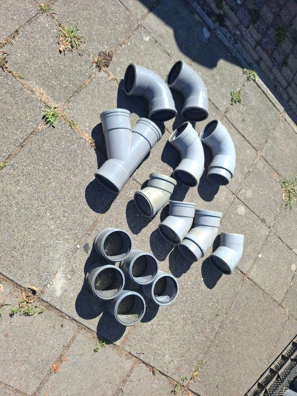 manchet moffen en bochten 110mm, Bochten, Pvc, Ophalen of Verzenden, Zo goed als nieuw