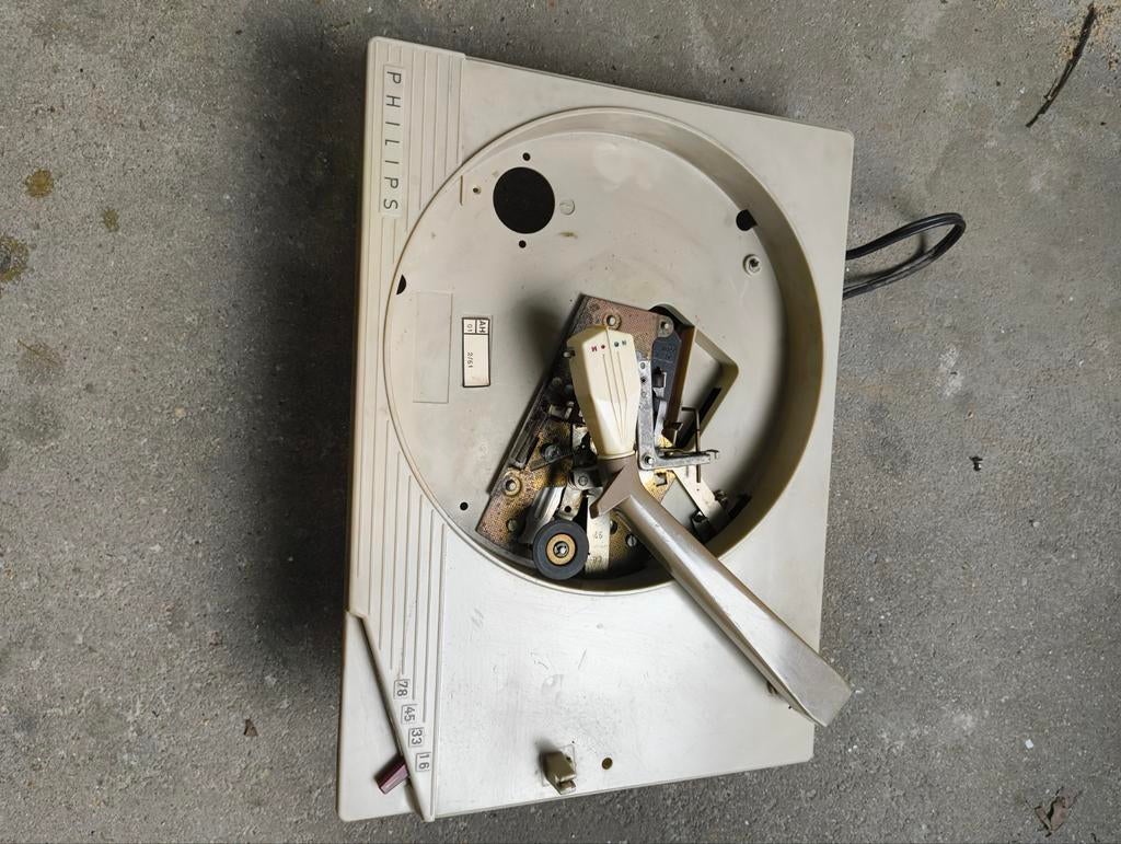 Philips platenspeler onderdelen - niet getest, Verzenden, Niet werkend, Platenspeler-onderdeel, Philips