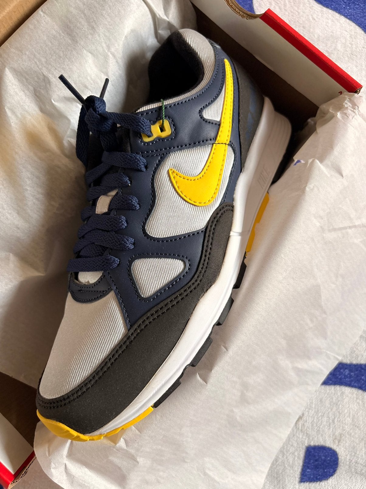 Nike Air Span II maat 42 NIEUW en ONGEDRAGEN, Blauw, Nieuw, Ophalen of Verzenden, Sneakers of Gympen
