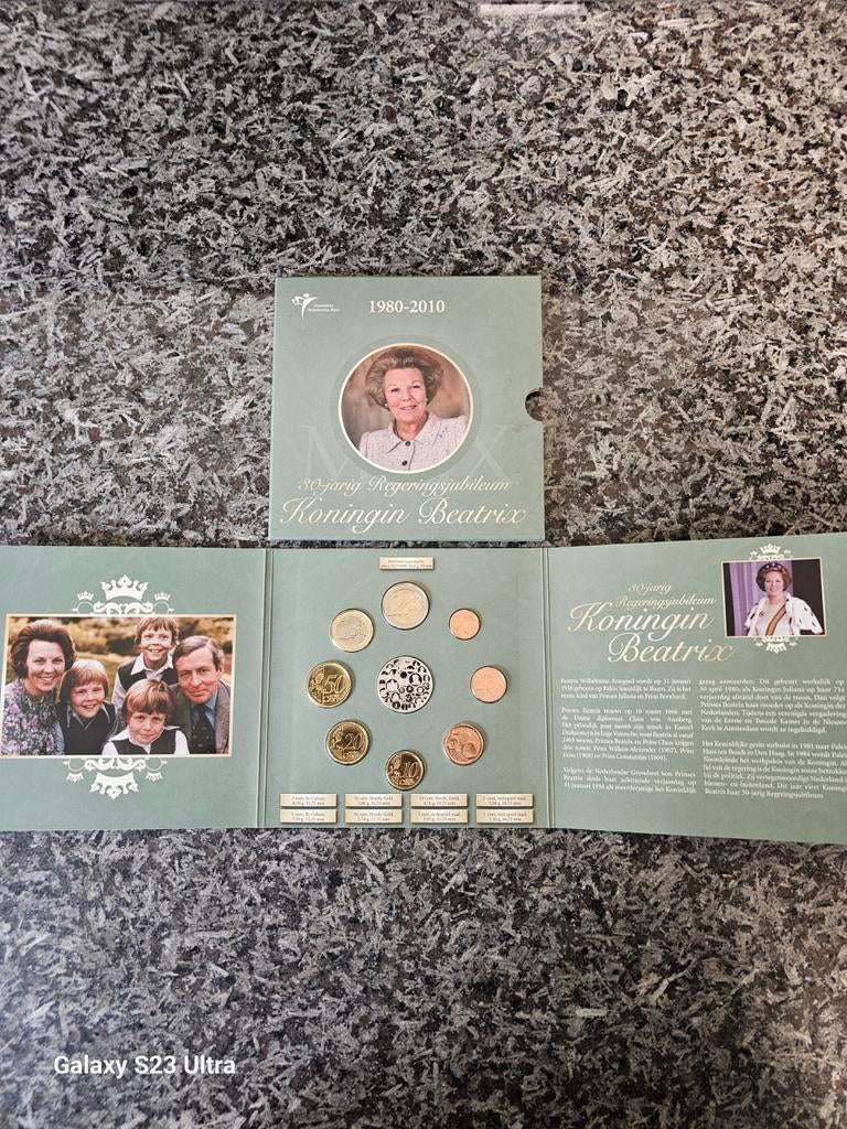 Beatrix 30 Jaar Regeringsjubileum Set, Postzegels en Munten, Munten | Nederland, Setje, Koningin Beatrix, Zilver, Euro's