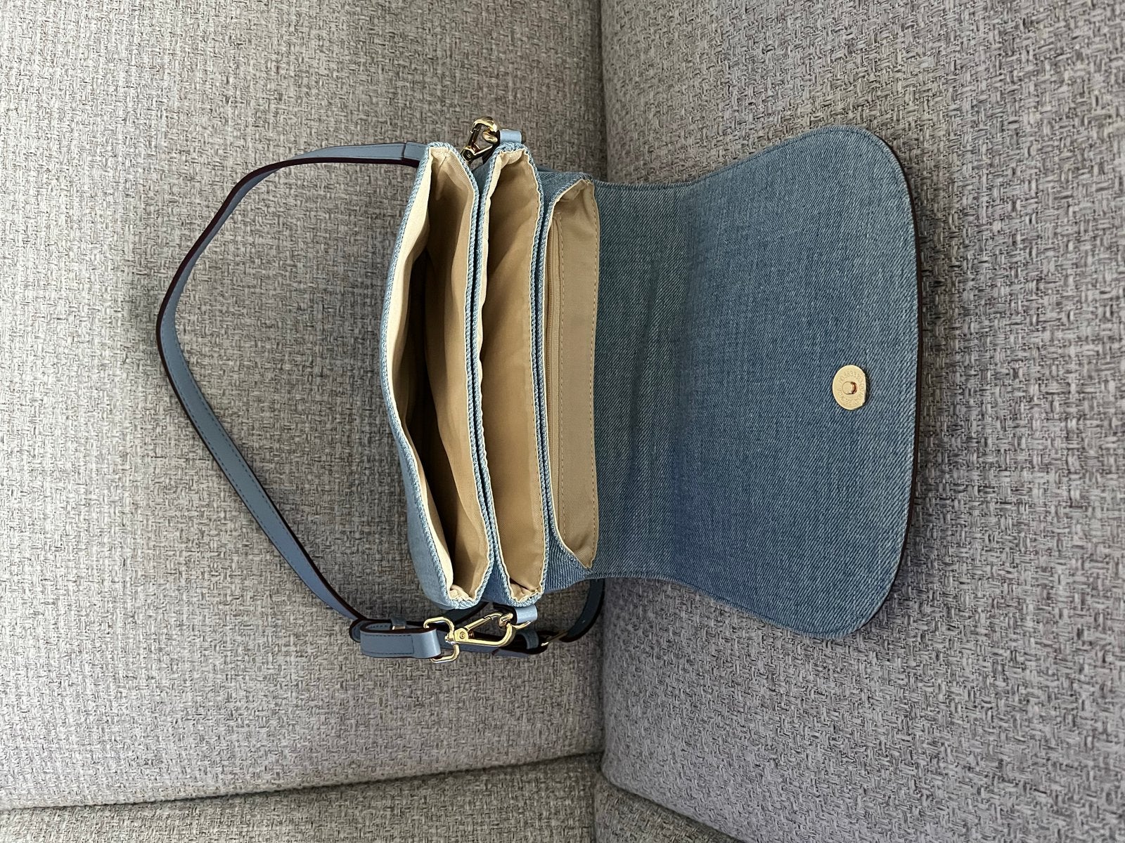 Laurent David crossbody tas - Nieuwstaat, Sieraden, Tassen en Uiterlijk, Ophalen of Verzenden, Nieuw, Blauw, Schoudertasje