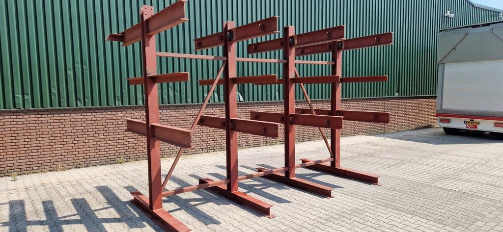 Draagarmstelling dubbelzijdig, Zakelijke goederen, Kantoor en Winkelinrichting | Magazijn, Stelling en Opslag, Ophalen