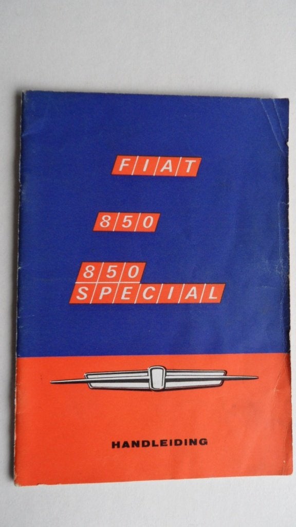 Fiat 850 Special 1968 oldtimerauto handleiding, Verzenden