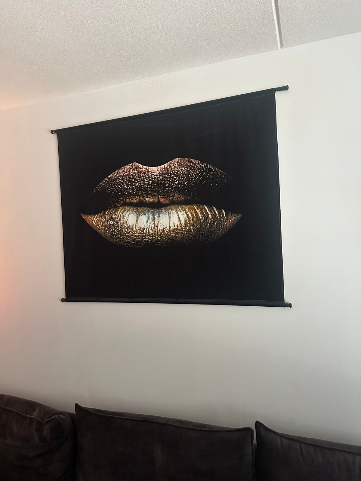 Wandkleed Schilderij Black / Gold Als Nieuw, Ophalen