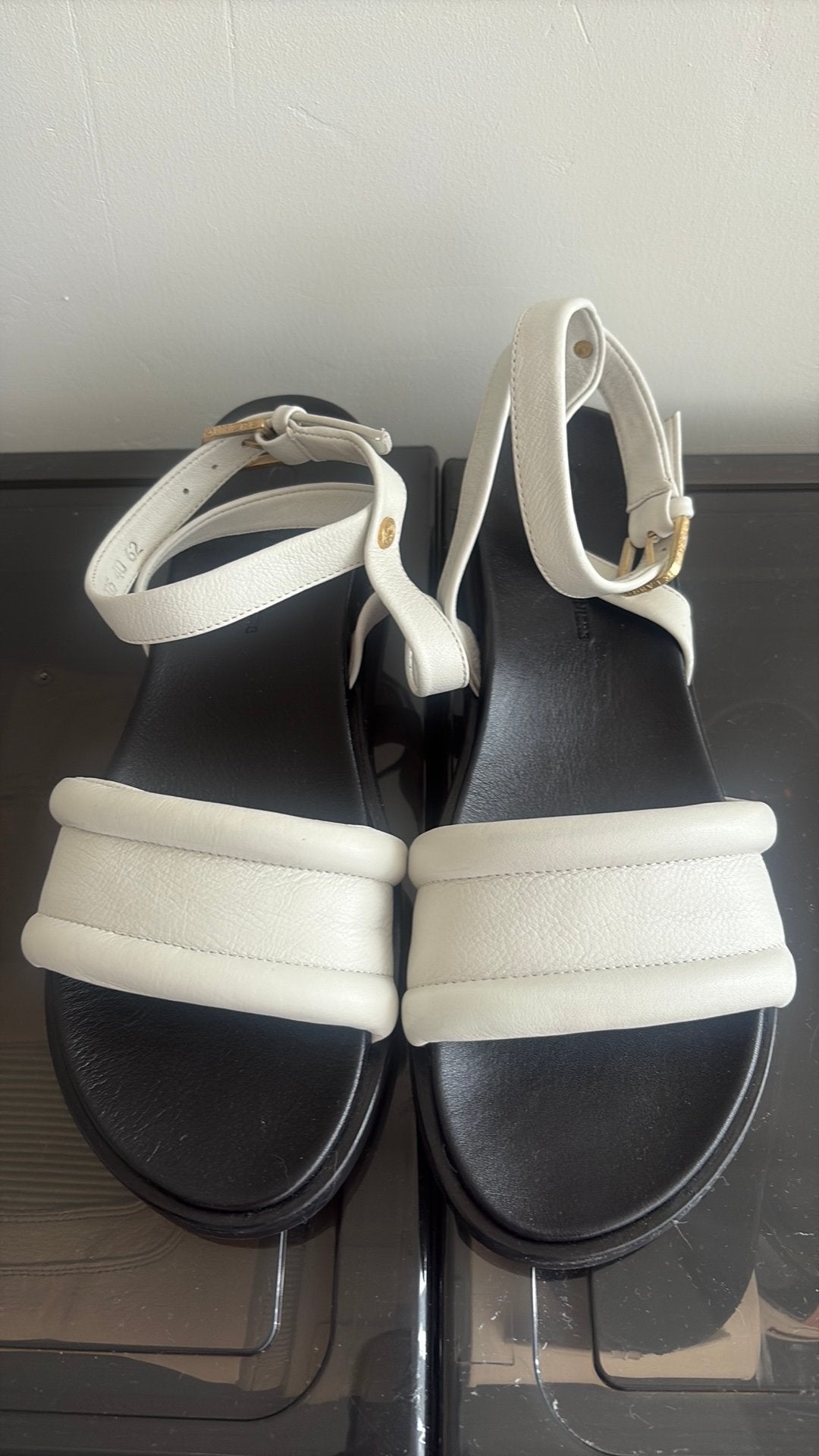 Fred De La Bretoniere sandalen mt 40 Leder, Wit, Nieuw, Sandalen of Muiltjes, Ophalen of Verzenden