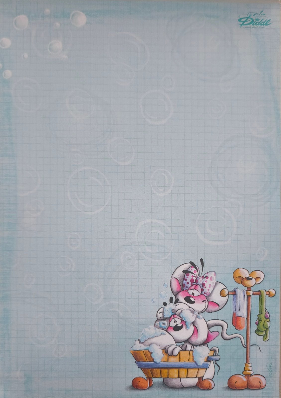 diddl blaadje A4, Verzamelen, Diddl, Ophalen of Verzenden, Diddl, Zo goed als nieuw, Papier, Kaart of Schrift