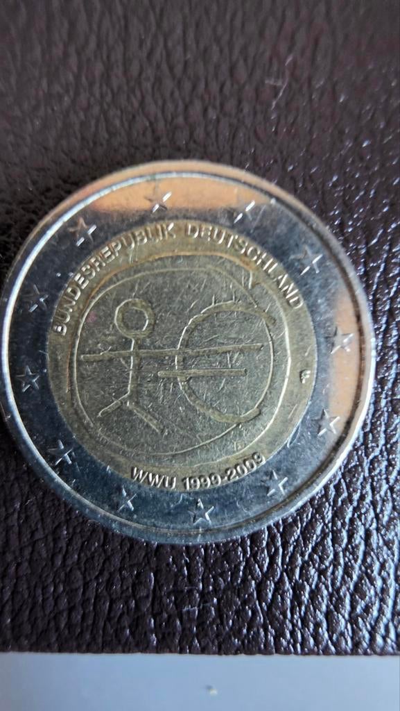 2 euro munt Duitsland EMU 1999-2009, Postzegels en Munten, Ophalen of Verzenden