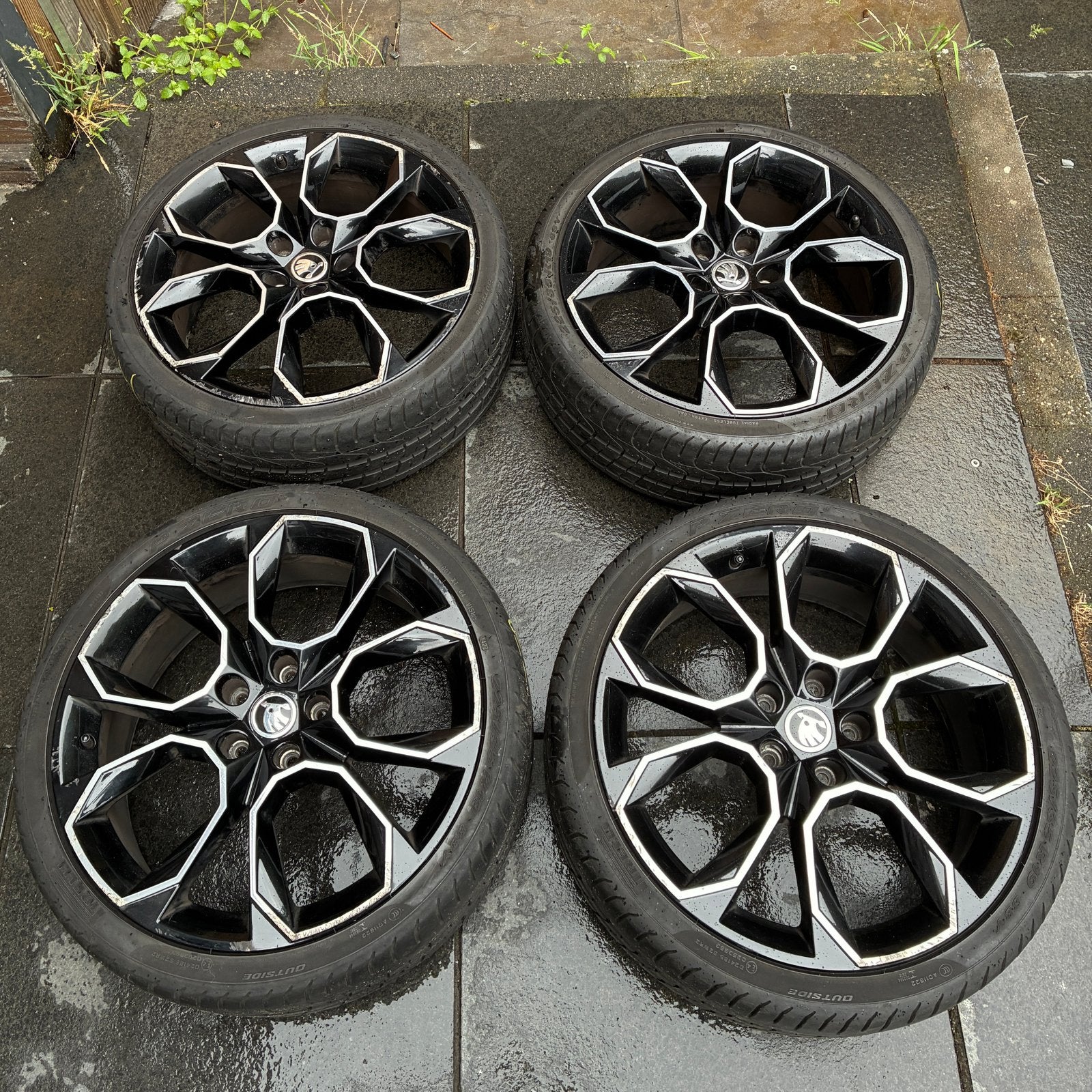 5x112 Originele Skoda Xtreme 19 inch wielen, Auto-onderdelen, Gebruikt, Banden en Velgen, Personenwagen, Ophalen