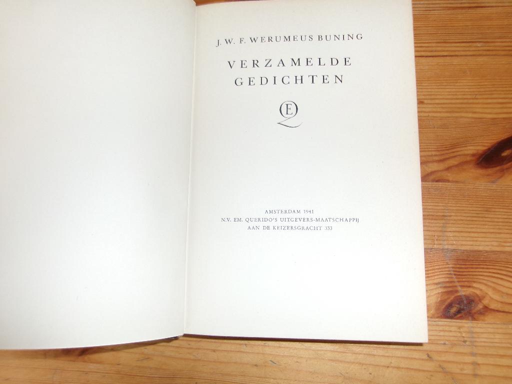 J. W. F. Werumeus Buning - Verzamelde Gedichten, Ophalen of Verzenden, Gelezen