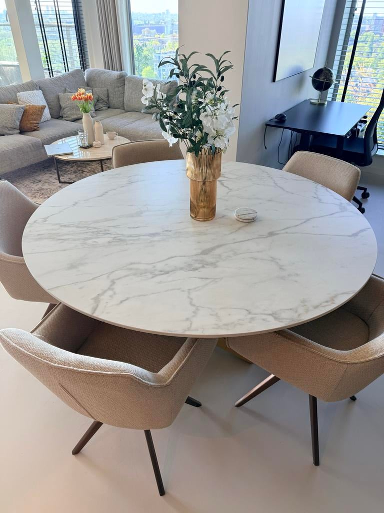 Keramische Eettafel rond (TABLE DU SUD) 150cm, Ophalen, Overige materialen, Keramisch, Rond
