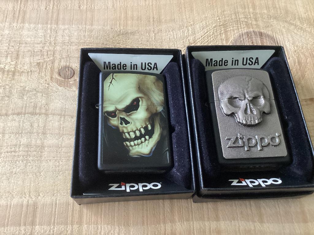 Nieuwe doodskoppen zippo.s, Verzenden, Nieuw, Aansteker