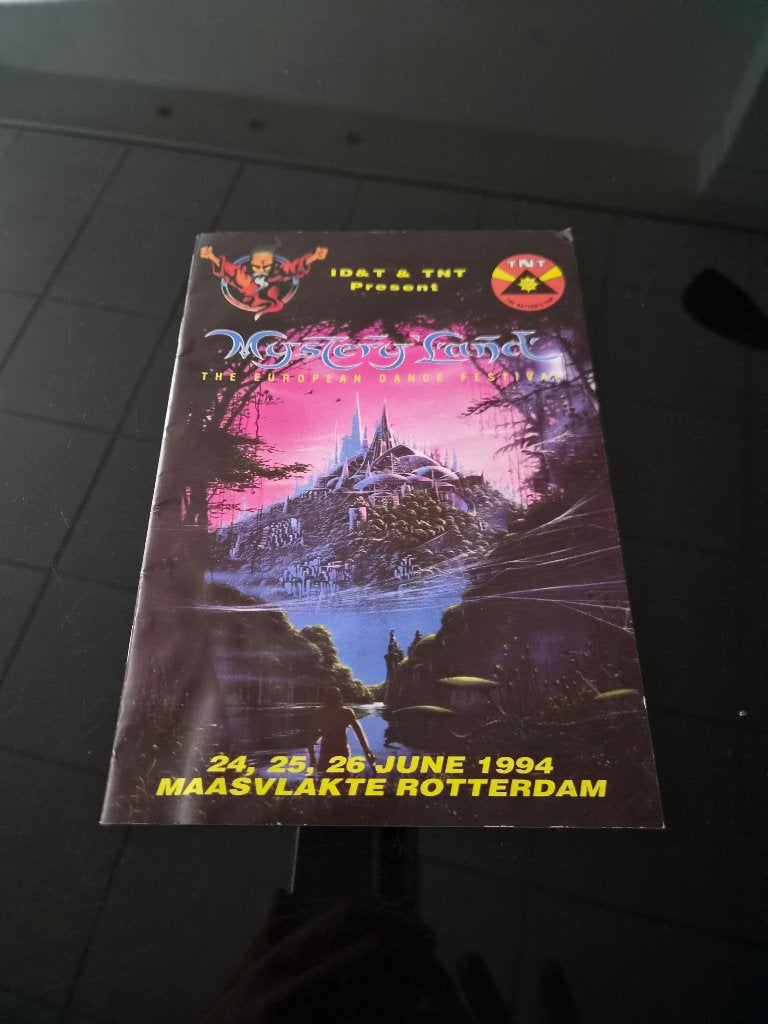 Folder Mystery Land Festival 1994, Rechthoekig Staand, Verzenden, Zo goed als nieuw, A1 t/m A3