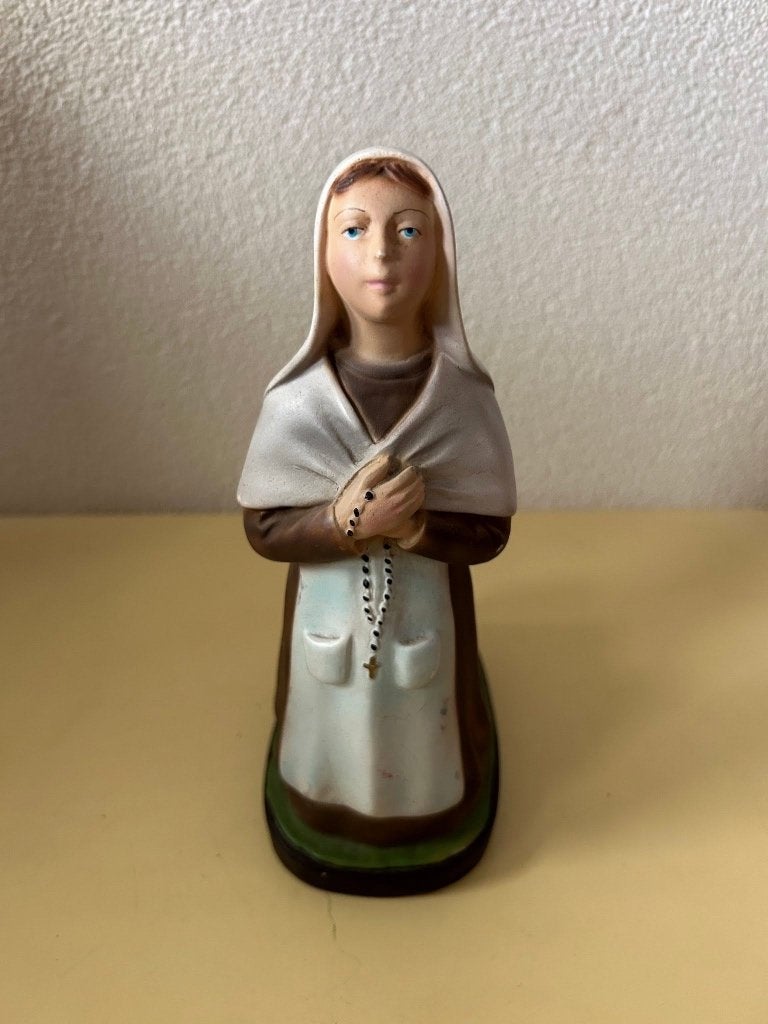 Vintage religieus beeldje Heilige Bernadette van Lourdes, Ophalen of Verzenden
