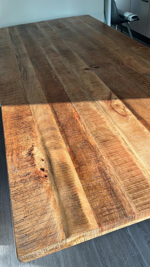 Mango tafel 90x200, Huis en Inrichting, Tafels | Eettafels, Ophalen, 50 tot 100 cm, Zo goed als nieuw, Vijf personen of meer