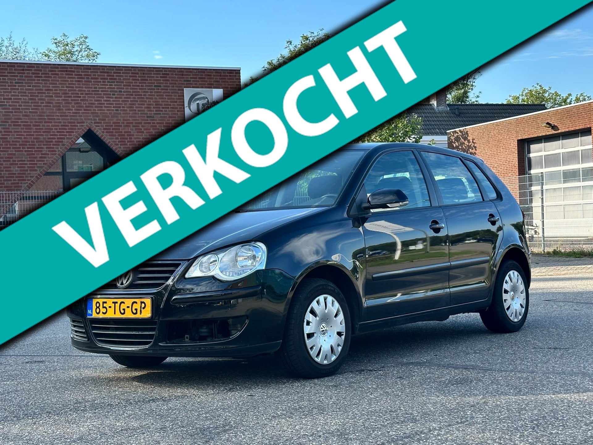 Volkswagen Polo 1.2-12V Optive 5DR*Airco*NAP*Elektrische ram, Voorwielaandrijving, 540 kg, 1198 cc, Zwart