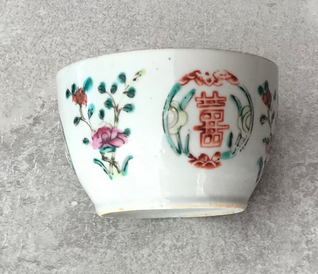 Chinese antieke kom porselein, Ophalen of Verzenden