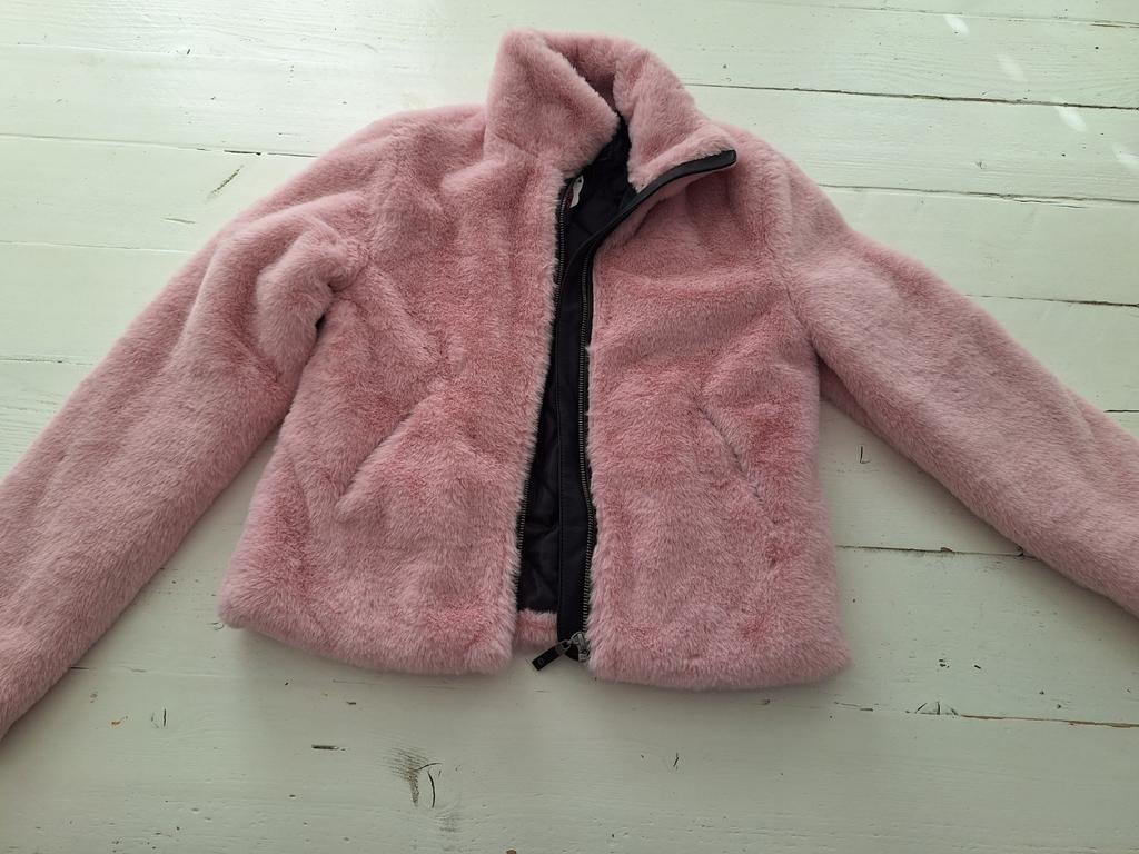Nieuwe roze fluffy jas coolcat 158/164, Ophalen of Verzenden, Nieuw, Meisje, Jas