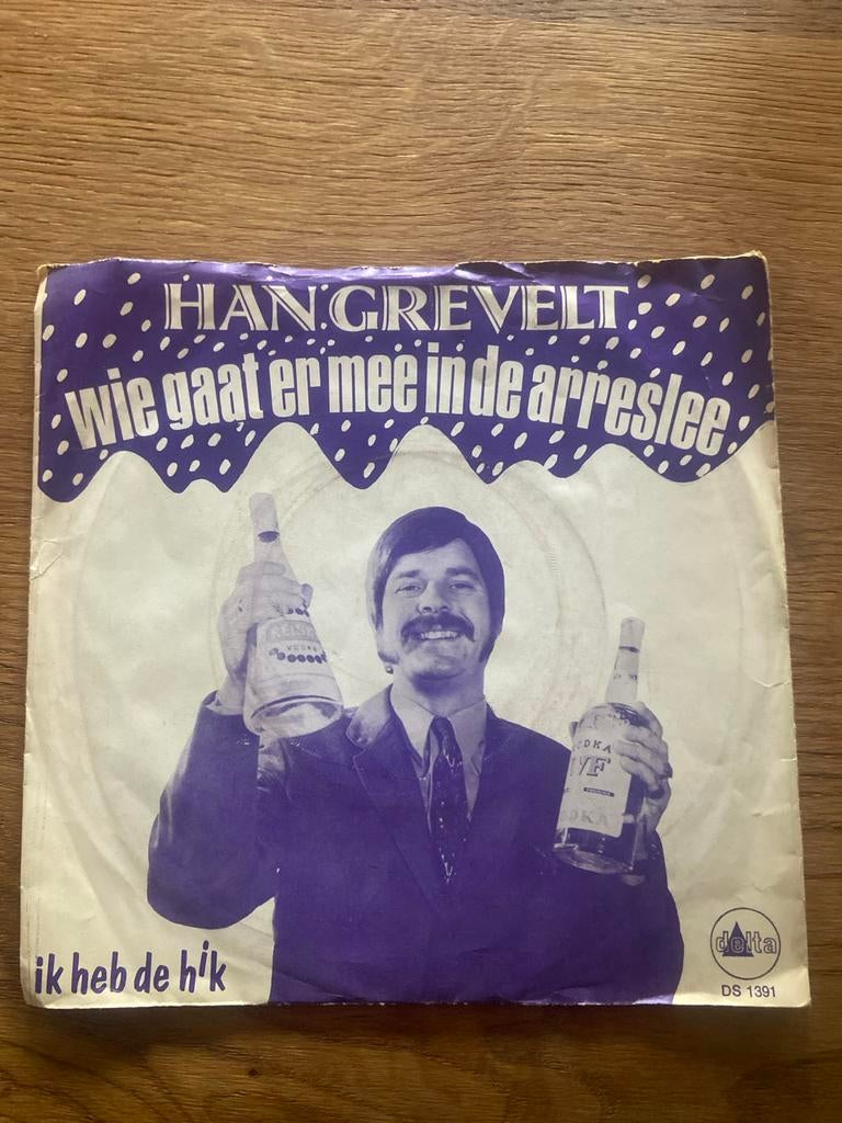 Han Grevelt - Wie gaat er mee in de arreslee - Single, Ophalen of Verzenden, Gebruikt, Nederlandstalig