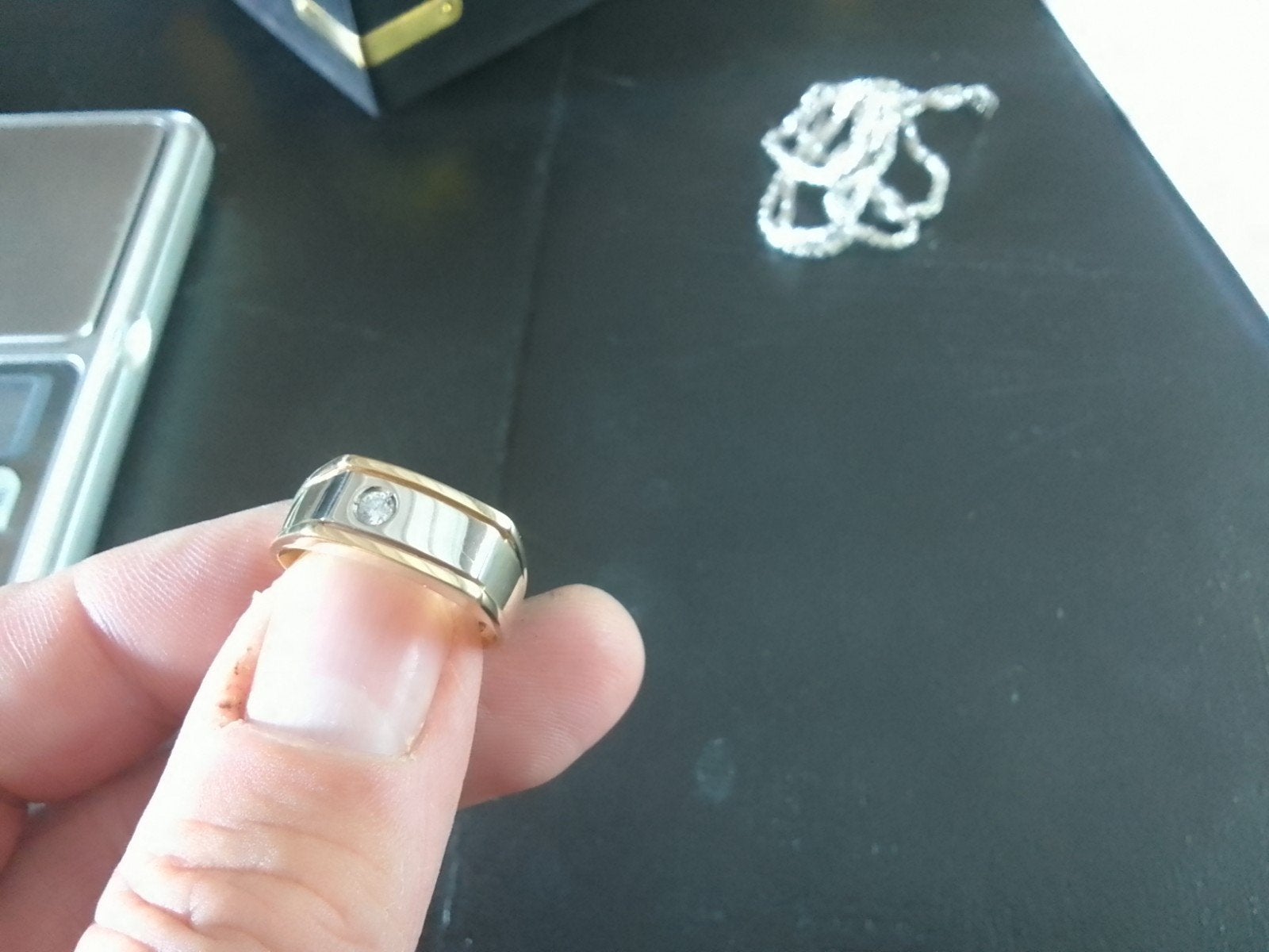 Gouden ring, 18 tot 19, Ophalen of Verzenden, Zo goed als nieuw, Dame of Heer