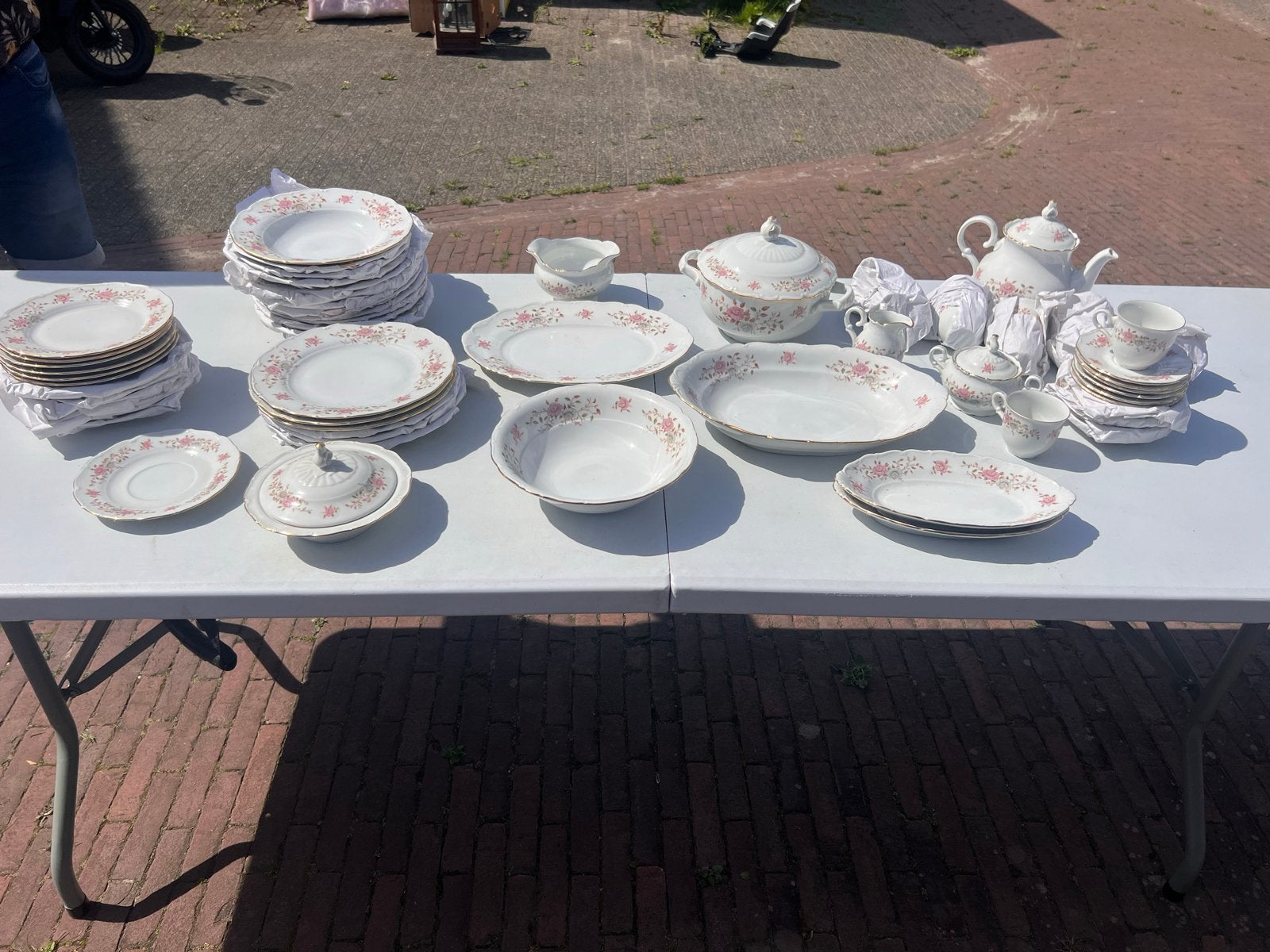 Prachtig 12-delig M Z Czechoslovakia porseleinen servies, Antiek en Kunst, Ophalen