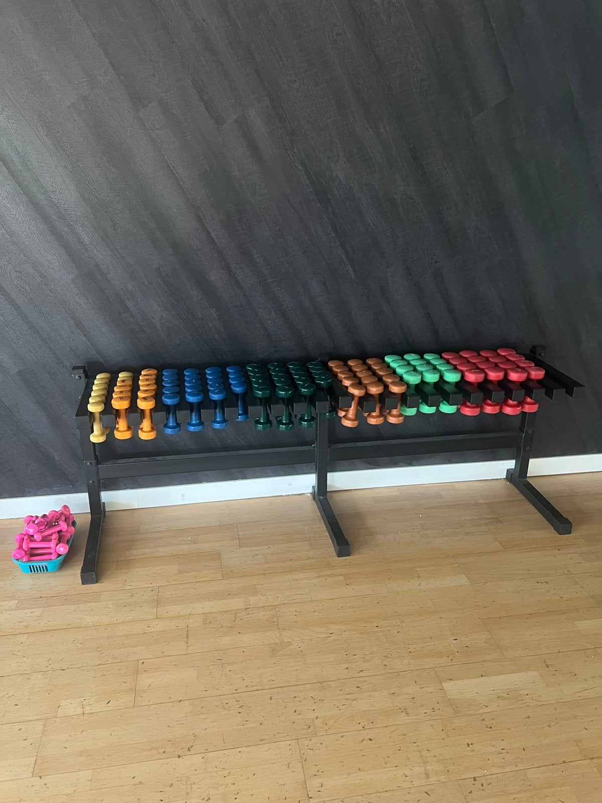 Dumbbell set inclusief rek -0,5kg tot 3kg, Ophalen, Gebruikt, Armen, Halterset