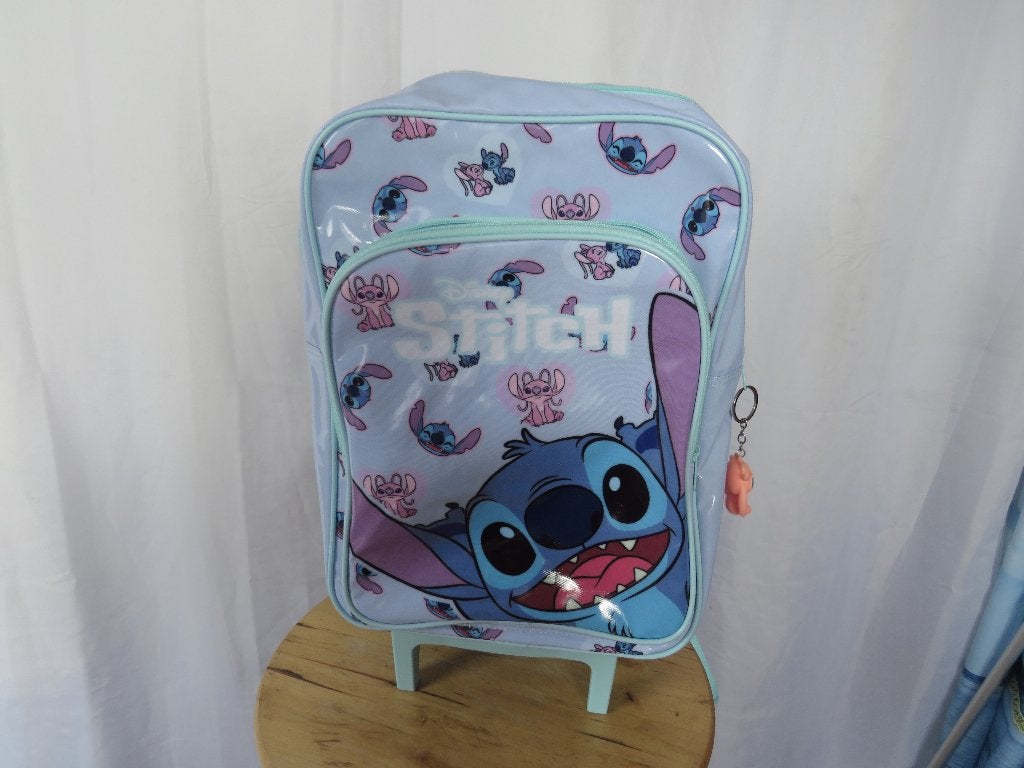 trolley rugtas Disney stitch kunststof, Wieltjes, Gebruikt, Minder dan 40 cm, 35 tot 55 cm