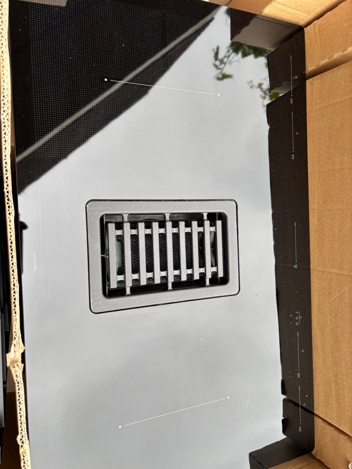 Ikea Fordelaktig inductie plaat met afzuiging, Ophalen, 4 kookzones, Zo goed als nieuw, Inbouw