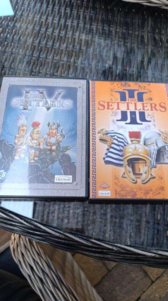 The Settlers IV & II - PC Games, Spelcomputers en Games, Games | Pc, Gebruikt, Strategie en Constructie, 1 speler, Vanaf 7 jaar
