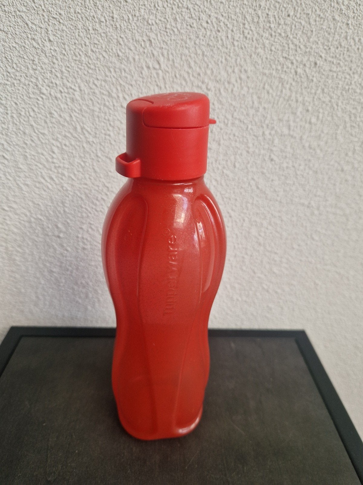 Tupperware Eco fles 500ml rood met glitter, Ophalen of Verzenden, Zo goed als nieuw, Drinkfles, Rood