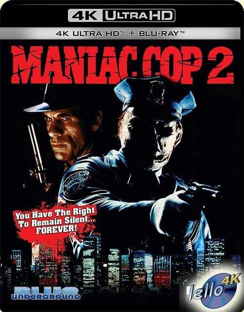 Blu-ray 4K: William Lustig's Maniac Cop 2 (1990) US NLO, Ophalen of Verzenden, Nieuw in verpakking, Horror