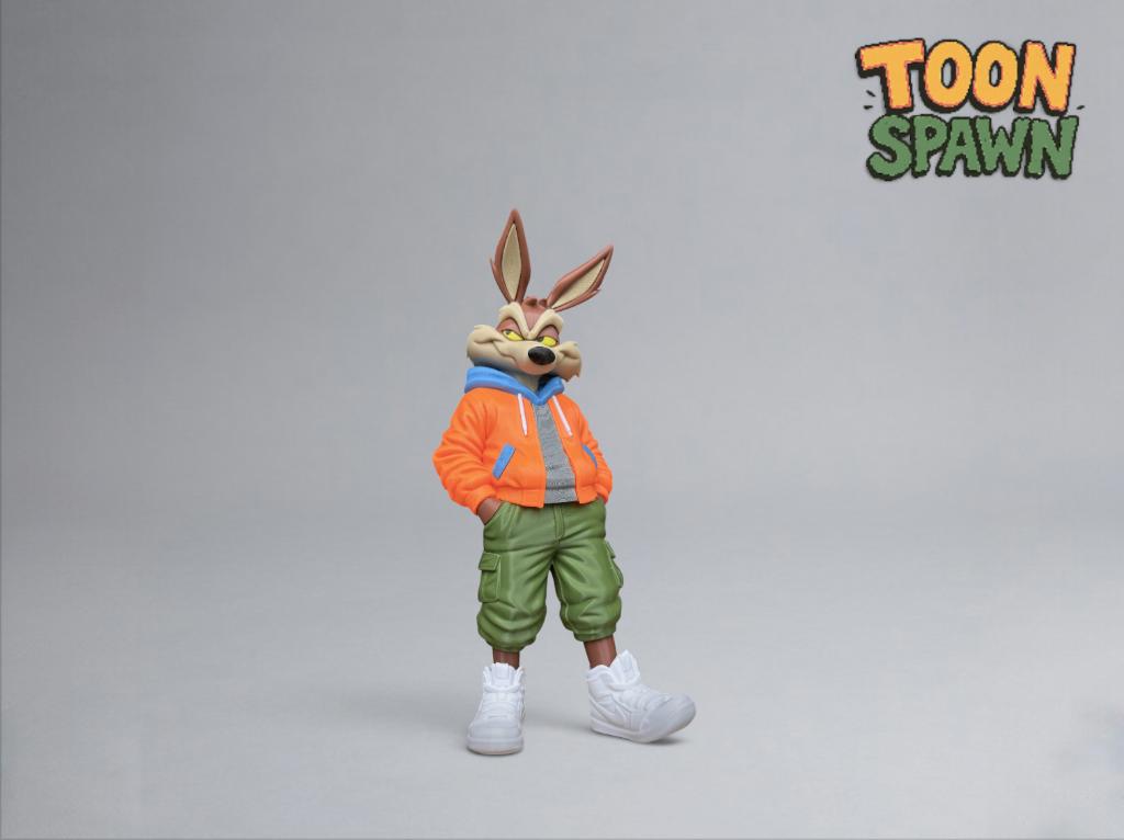 Urban Wile E. Coyote Beeld 34cm – Street Style, Ophalen of Verzenden, Nieuw, Fantasy