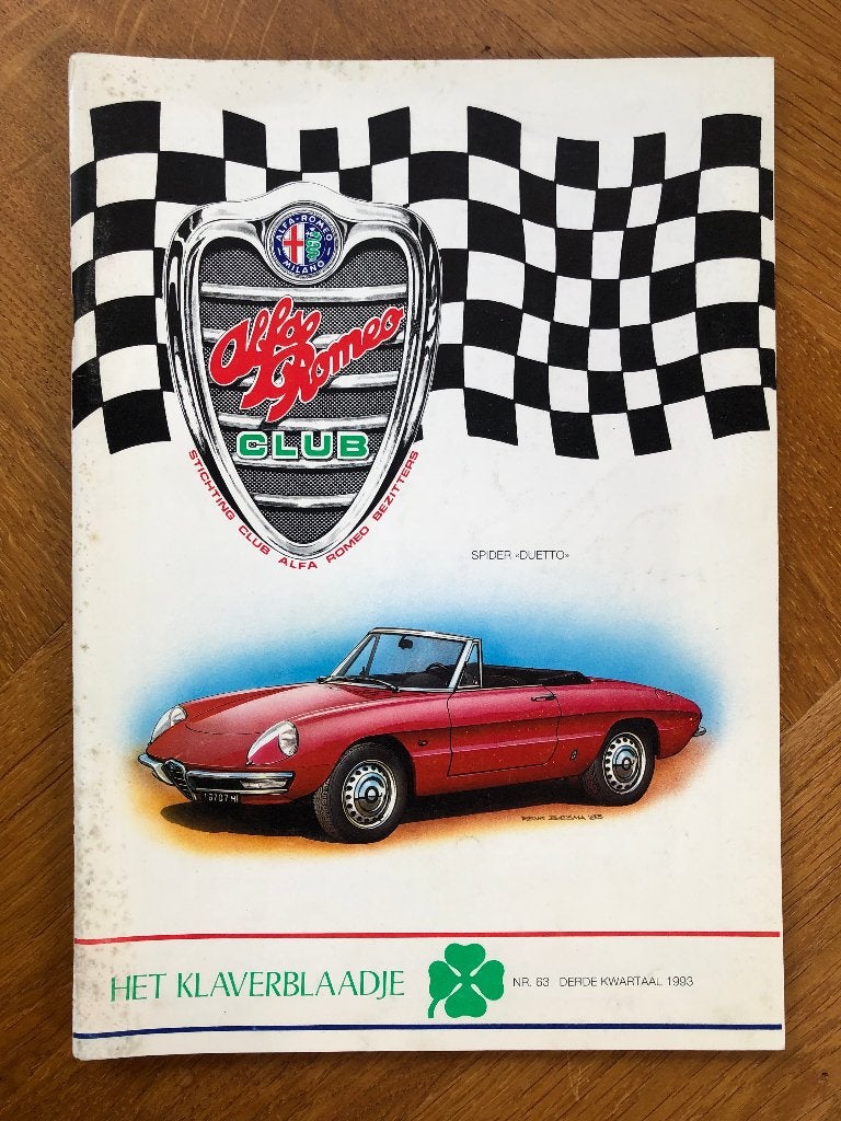 Het Klaverblaadje nr. 63 1993 Alfa Romeo club SCARB, Alfa Romeo, Ophalen of Verzenden, Zo goed als nieuw, SCARB