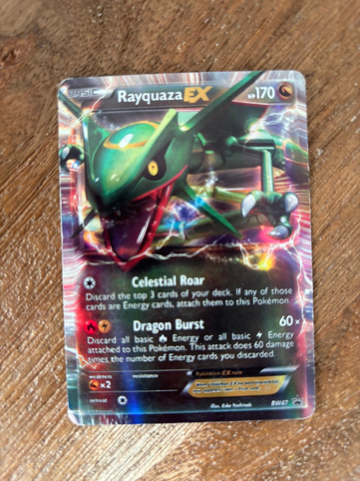 Rayquaza ex Pokemon, Ophalen of Verzenden, Zo goed als nieuw
