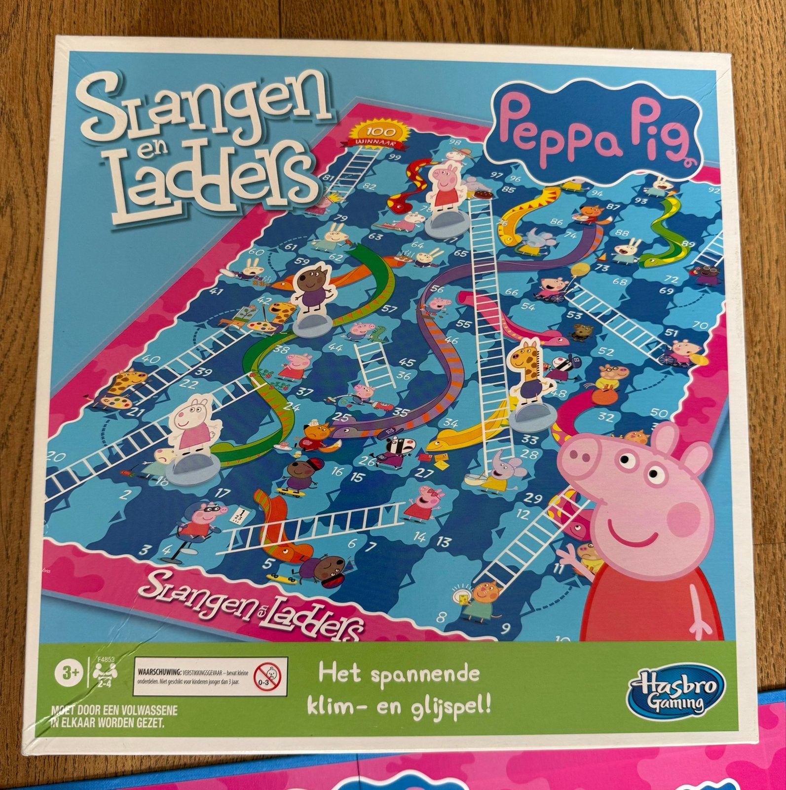 Slangen en Ladders Peppa Pig - Het spannende klim- en glijsp, Drie of vier spelers, Ophalen, Zo goed als nieuw