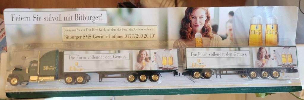 Bitburger Truck extra Large., Hobby en Vrije tijd, Modelauto's | 1:50, Ophalen of Verzenden, Zo goed als nieuw, Bus of Vrachtwagen