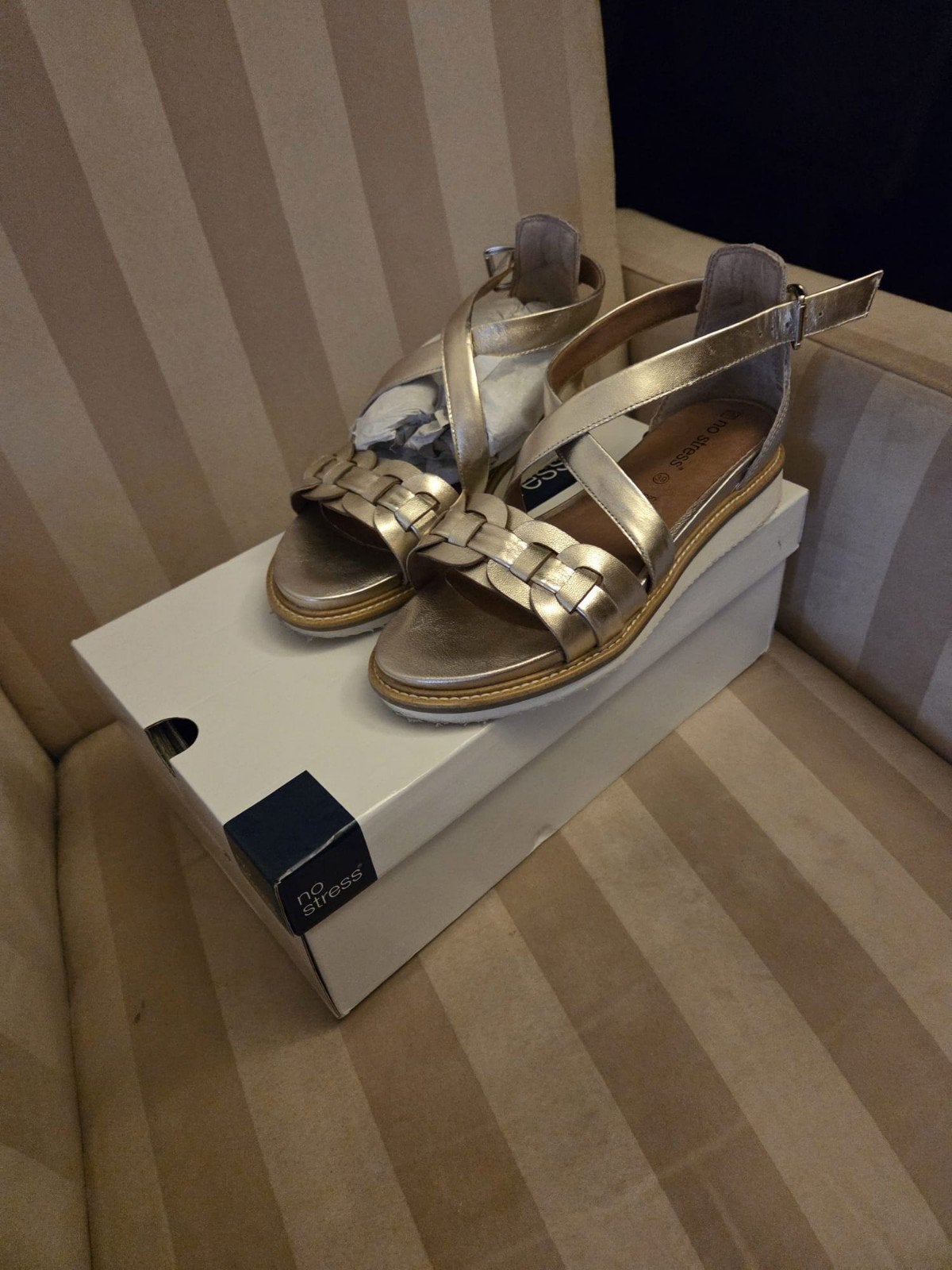 Mansfield: No Stress: sandalen maat 39, Mansfield No Stress, Overige kleuren, Zo goed als nieuw, Sandalen of Muiltjes