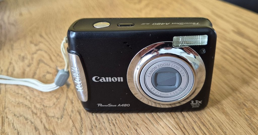 Canon PowerShot A480 - zwart, Gebruikt, Canon, 10 megapixels, Ophalen of Verzenden