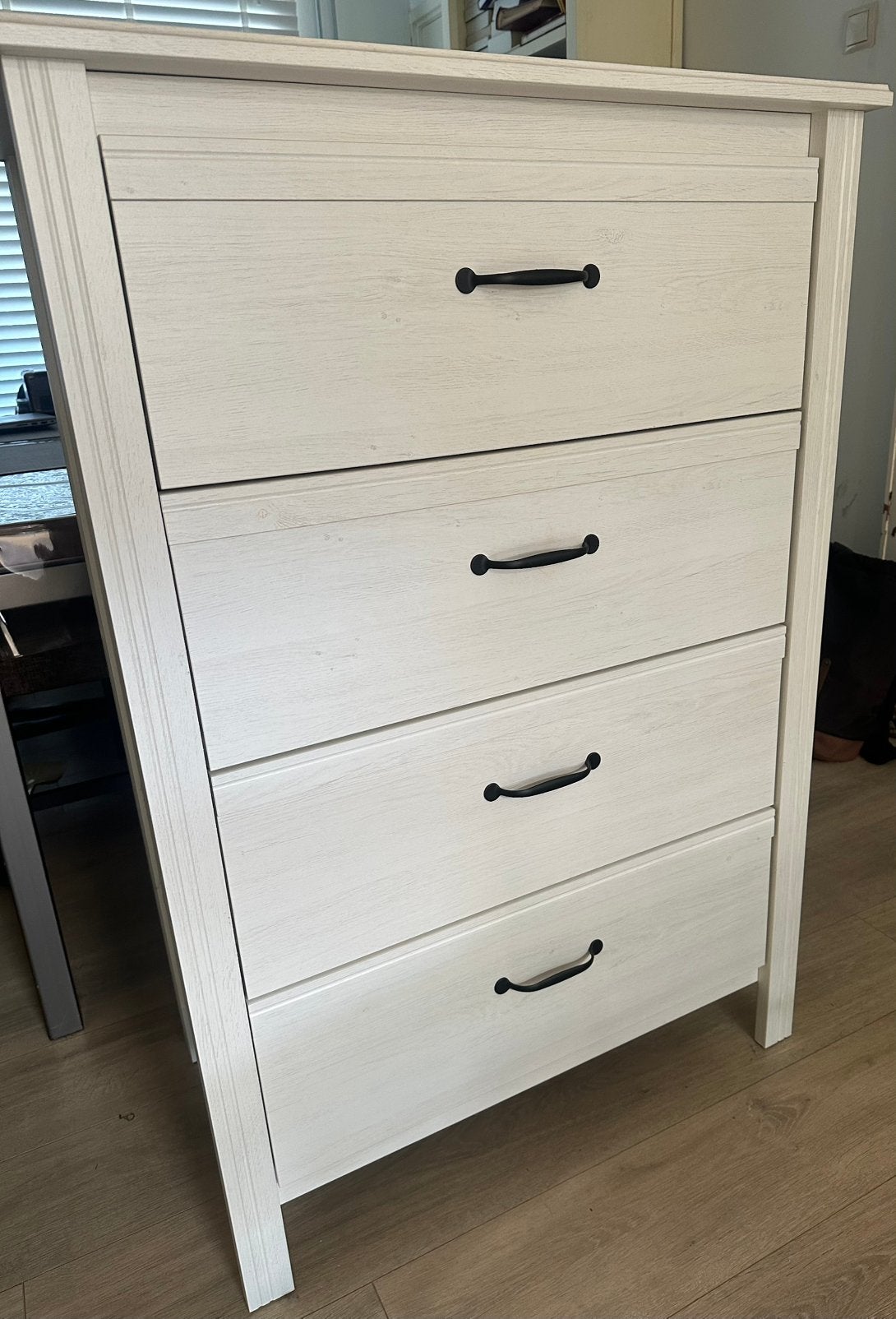 ***Mooie z.g.a.n. wit houten ladenkast***, Huis en Inrichting, Kasten | Ladekasten, Ophalen, 100 tot 150 cm, 50 tot 100 cm, Zo goed als nieuw