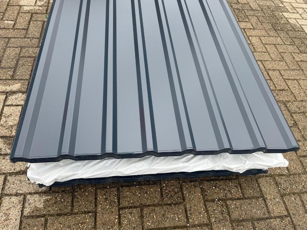 Dakplaten | Wandplaten | Golfplaten | Dakpanplaten, Nieuw, 15 m² of meer, Metaal, Grijs