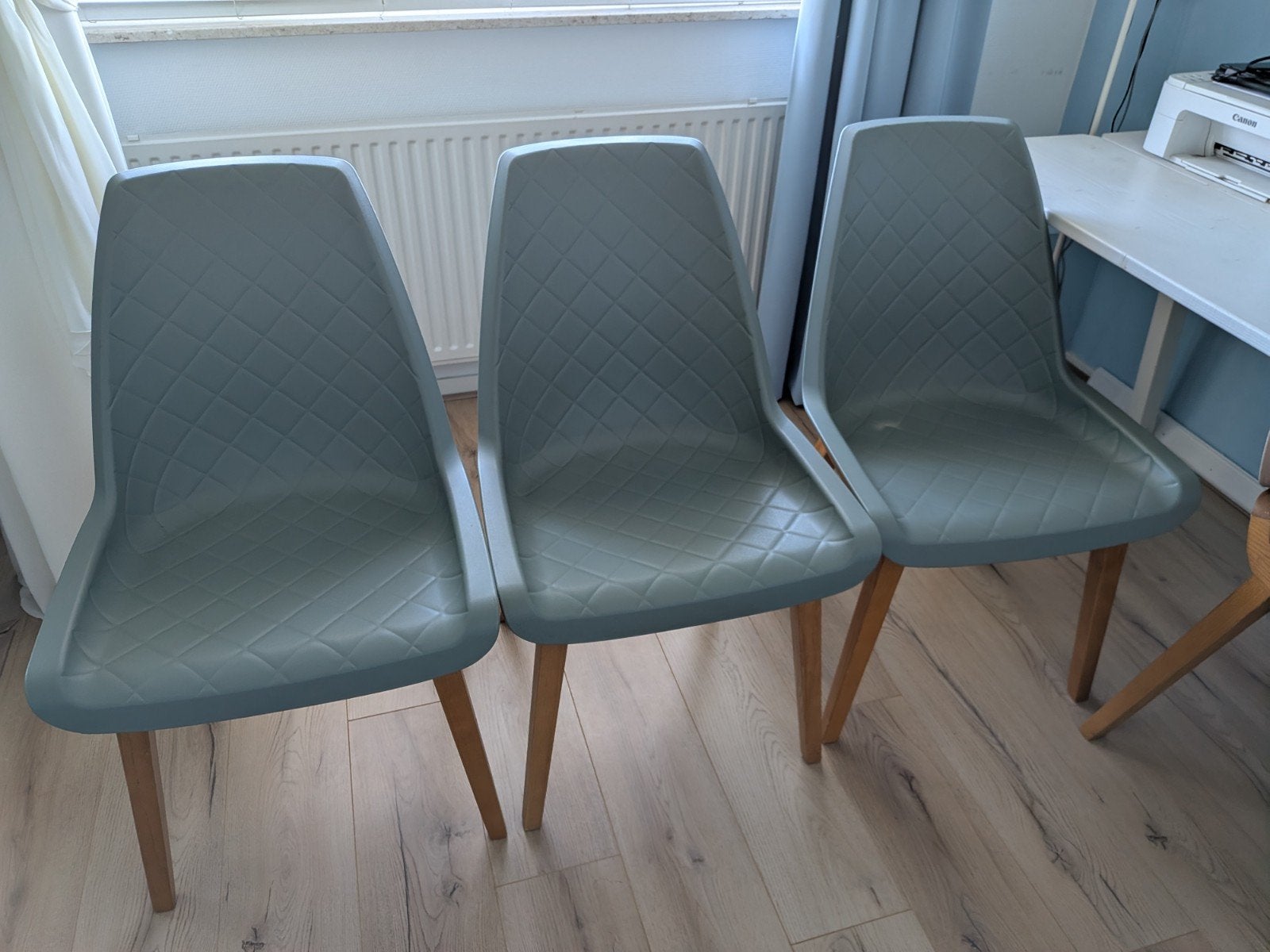 Riviera Maison Amsterdam City Dining Chair - Stoelen - Groen, Huis en Inrichting, Ophalen, Kunststof, Overige kleuren, Drie