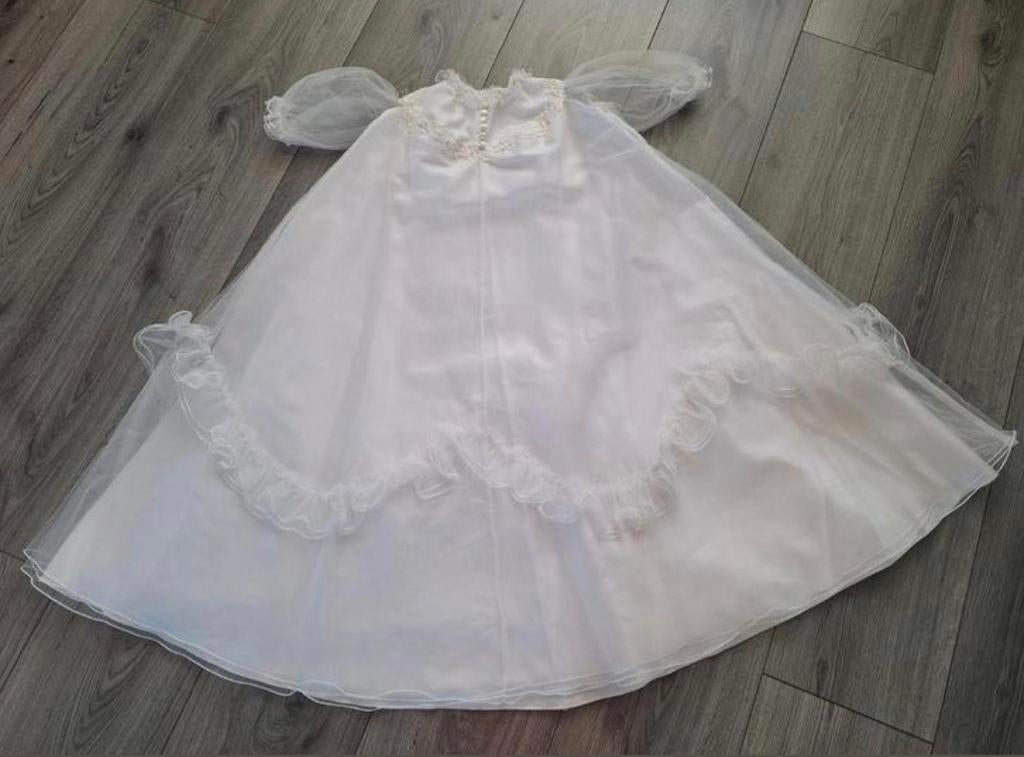 Doopjurk antiek vintage trouwjurk doop jurk baby, Ophalen of Verzenden, Zo goed als nieuw, Wit, Trouwjurk