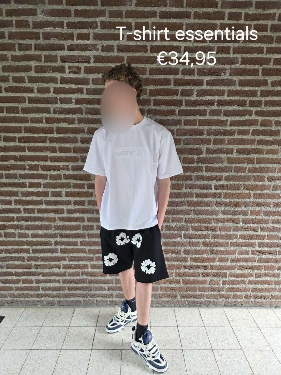 Essentials T-shirt Heren - Wit, Kleding | Heren, T-shirts, Nieuw, Maat 48/50 (M), Wit, Ophalen of Verzenden