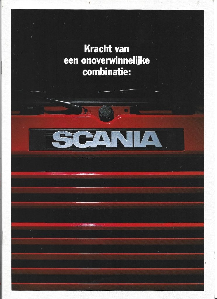 Scania vrachtwagen kracht brochure camion (sc058), Verzenden, Zo goed als nieuw, Vrachtwagen