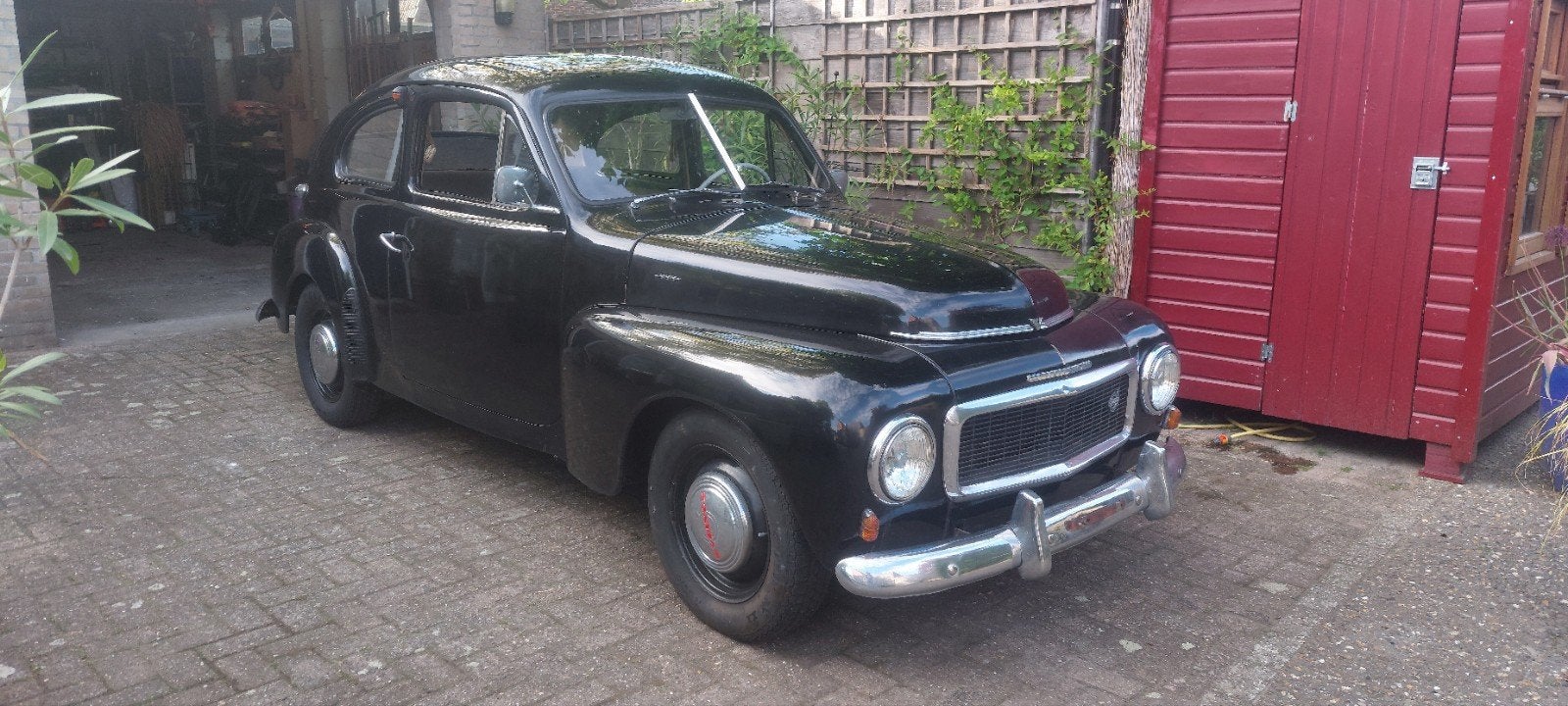 volvo PV 444 ( K ) bouwjaar  1954, Stof, 40 pk, Zwart, Handgeschakeld