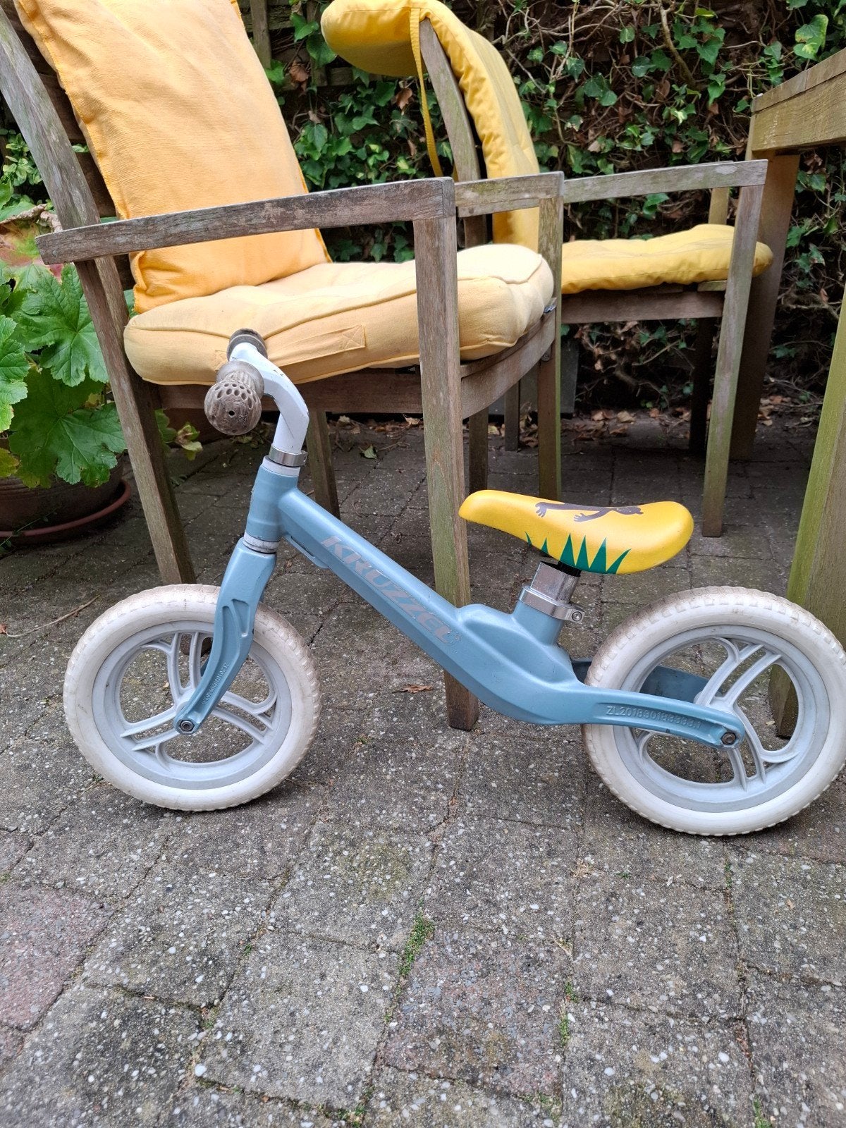 loopfiets voor kinderen - lichtblauw, Ophalen, Gebruikt, Minder dan 16 inch
