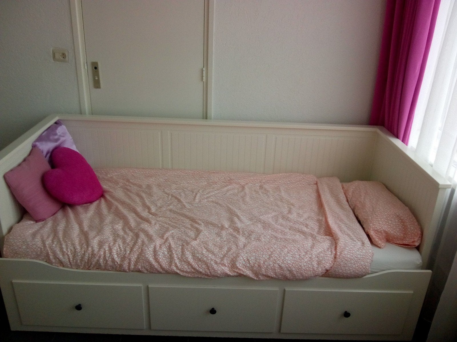 ikea hemnes bedbank met uitschuifbed, Ophalen, Gebruikt, 180 cm of meer, 85 tot 100 cm