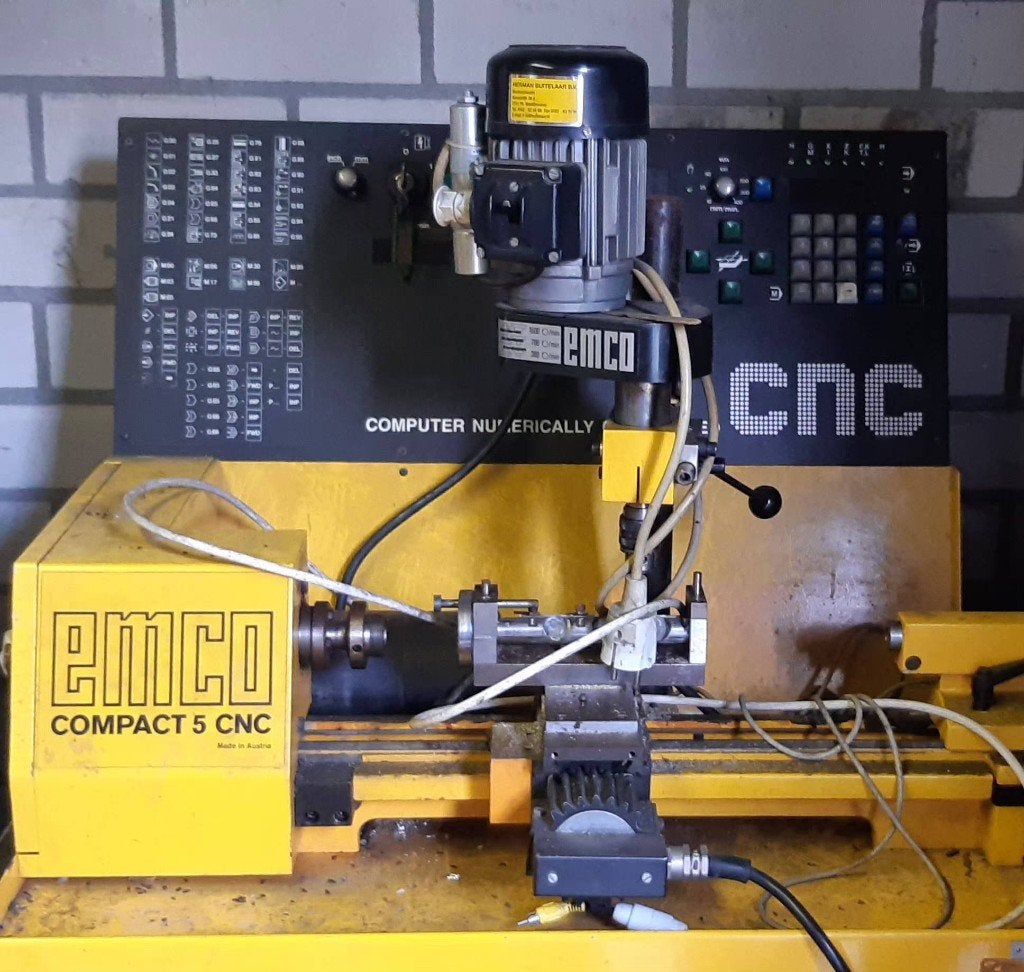 Emco 5 CNC Draaibank, Doe-het-zelf en Verbouw, Ophalen, Gebruikt, Metaaldraaibank, Minder dan 500 mm
