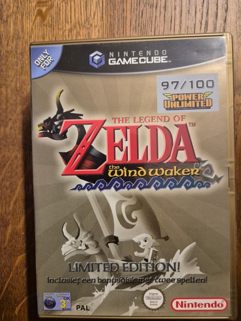 Zelda Wind Waker Limited Edition GameCube (2 spellen), Spelcomputers en Games, Games | Nintendo GameCube, Gebruikt, Avontuur en Actie