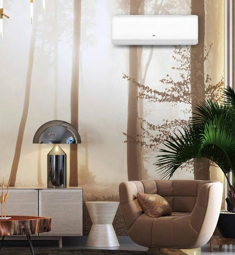 AUX split unit airco Q-smart, Witgoed en Apparatuur, Airco's, Koelen en Ontvochtigen, Timer, Nieuw, 3 snelheden of meer